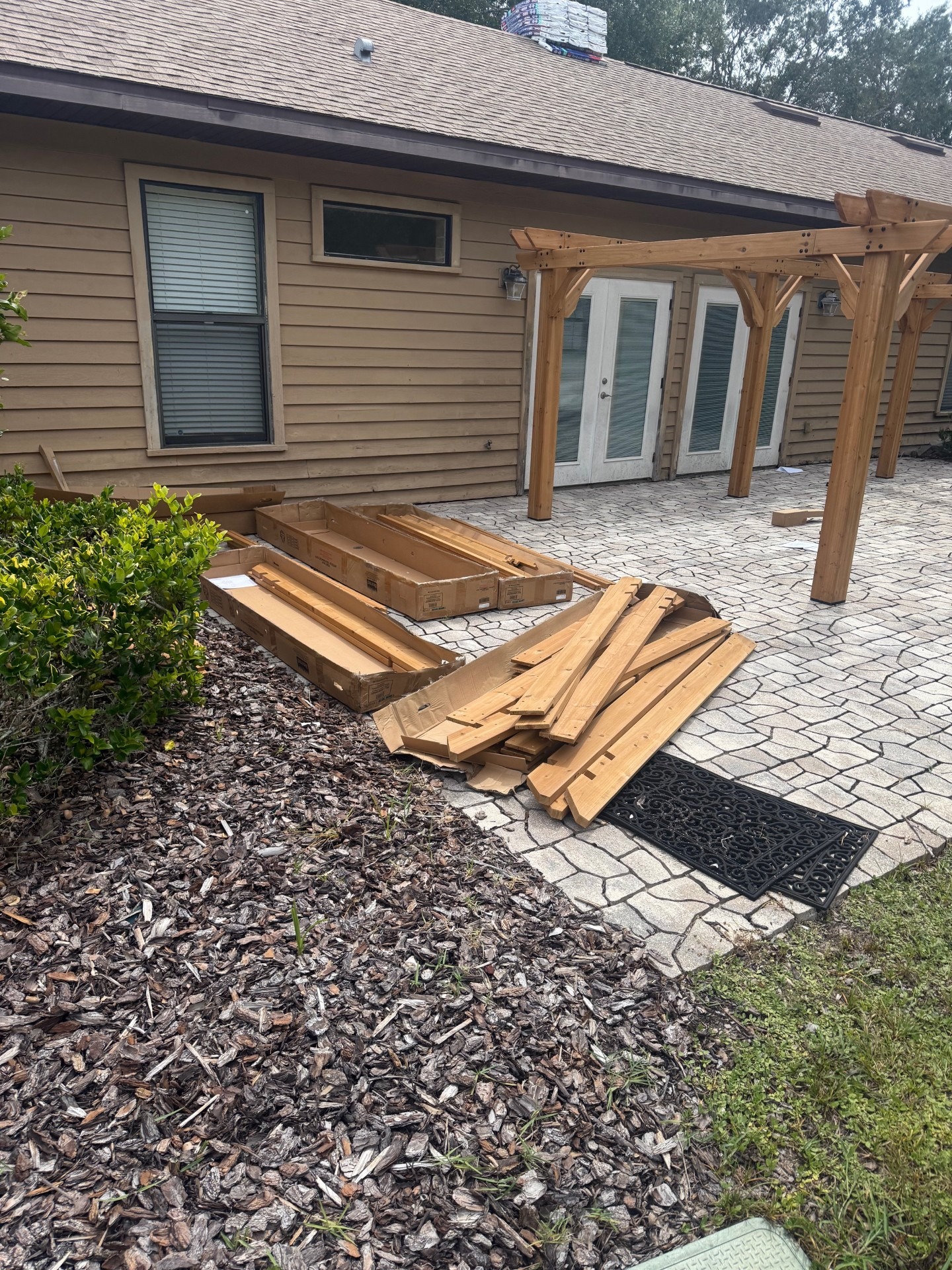Pergola project starting stage